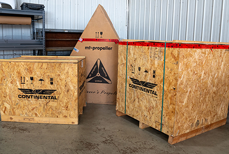 Retrofit kit delivered in three Continental crates